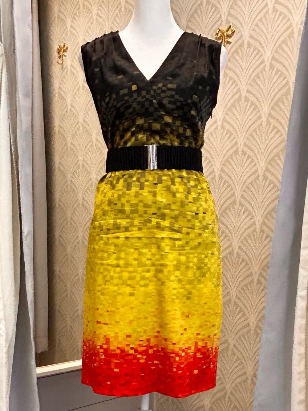Karen Millen silk dress with belt